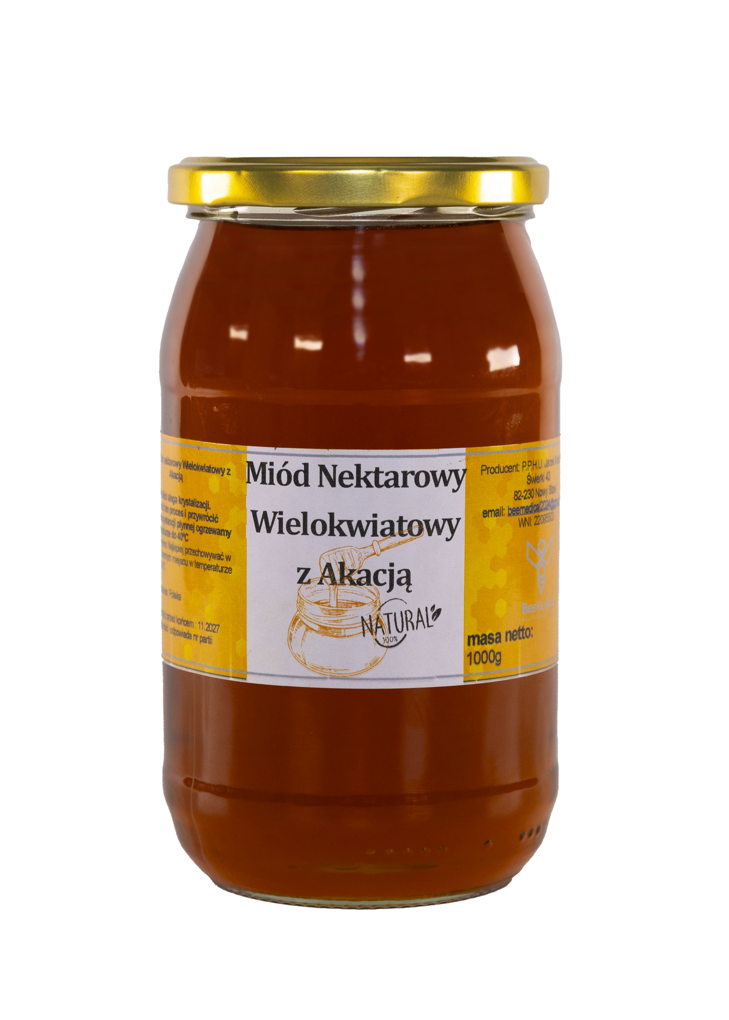 Miód Wielokwiatowy z Akacją - 1 kg
