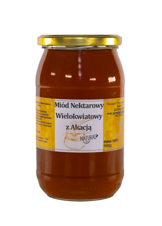 Miód Wielokwiatowy z Akacją - 1 kg